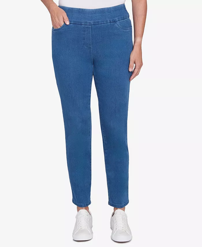 

Женские джинсы средней посадки Super Stretch стандартной длины Alfred Dunner, синий