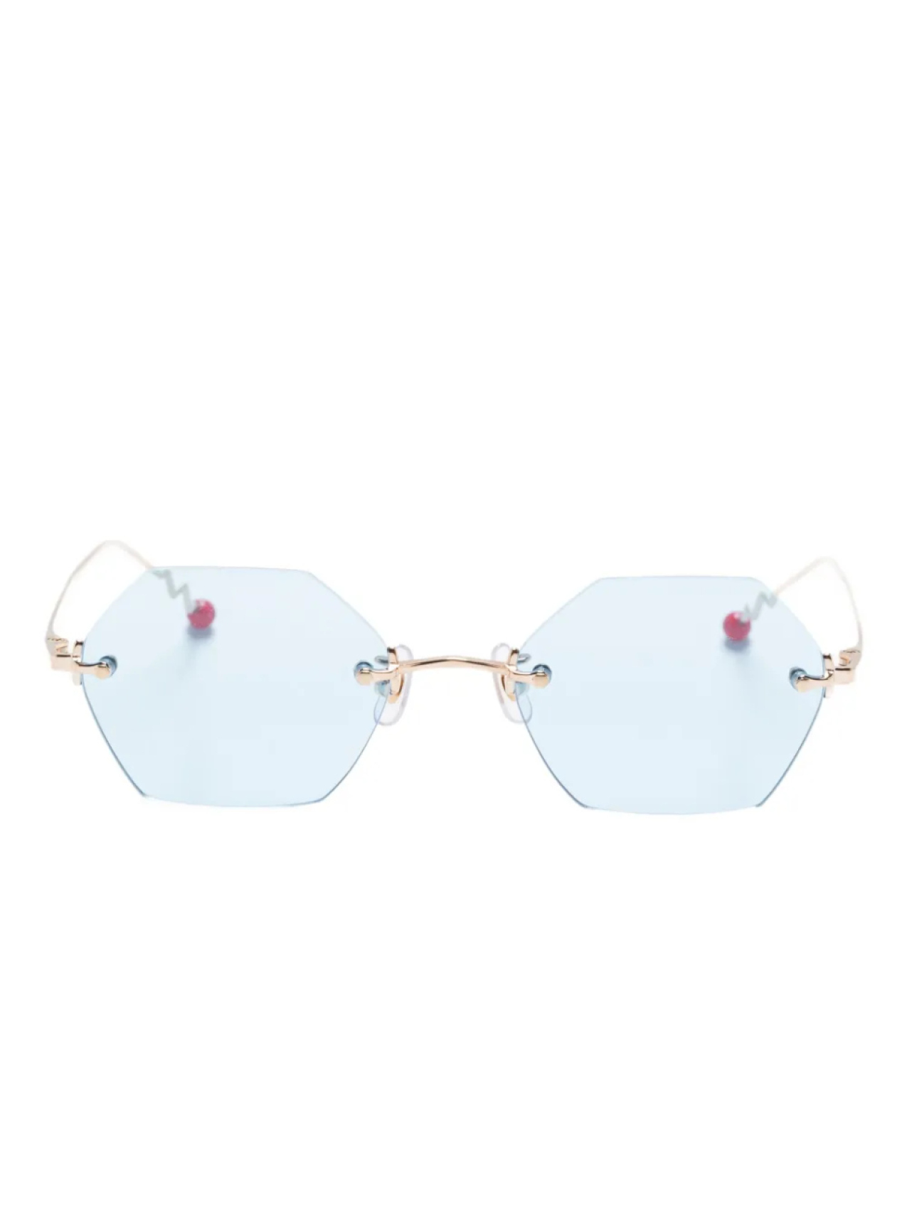 

Солнцезащитные очки Megane and Me в геометрической оправе, золотой