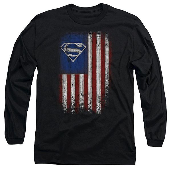 

Футболка с длинным рукавом Superman old glory shield Licensed Character
