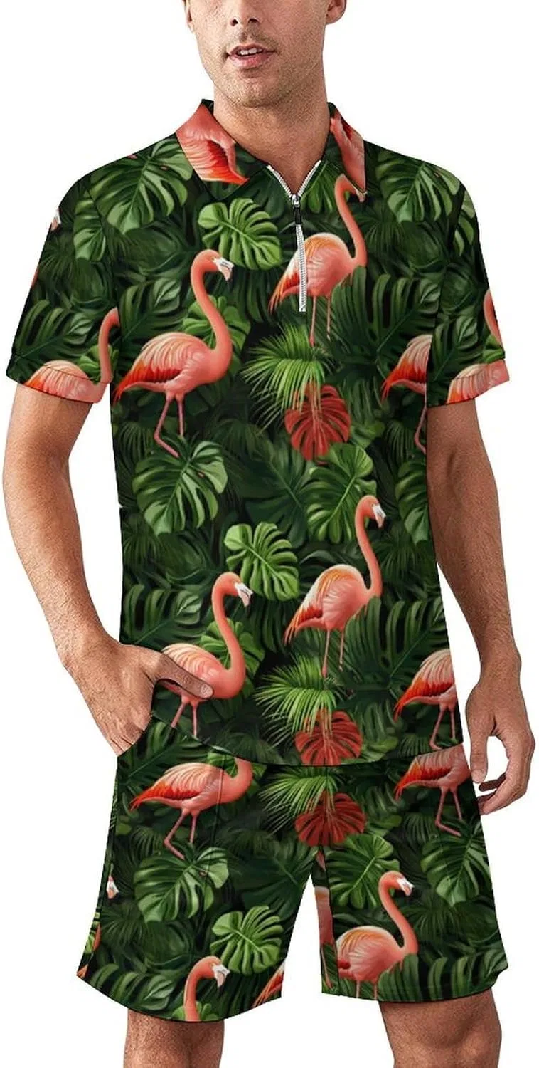 Спортивный костюм с принтом Flamingo, 2 предмета, Style