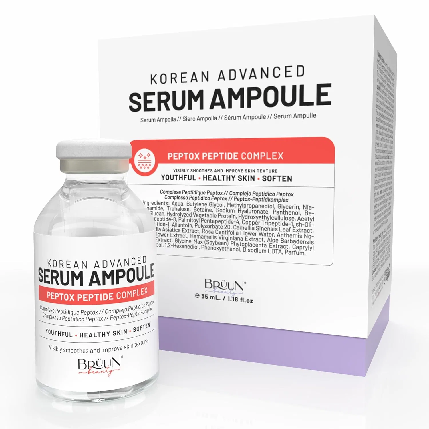 Сыворотка Brüun — Пептидная -ампула «Peptox Peptide Facial Serum Ampoule» от, 34.9 мл