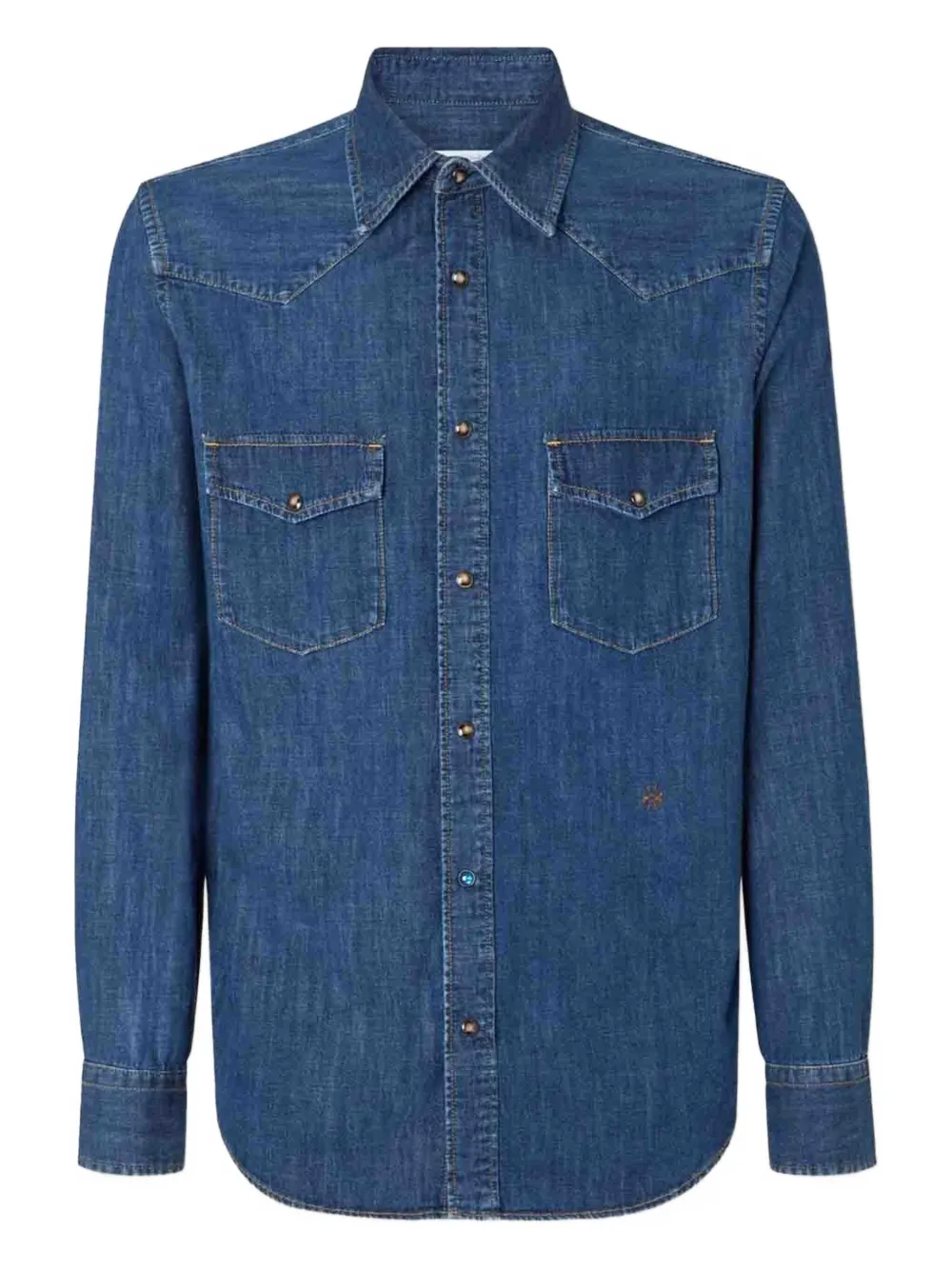 

Джинсовая рубашка на пуговицах JACOB COHEN, синий