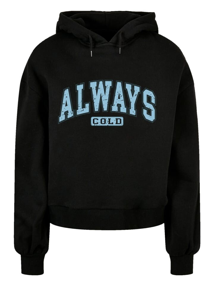 

Пуловер F4NT4STIC Oversized Hoody Always Cold Collegiate Cozy Winter, черный