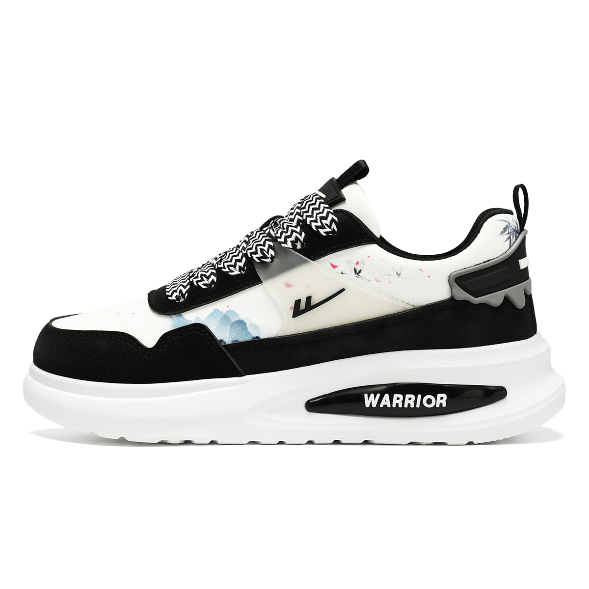 

Легкие повседневные туфли с износостойким покрытием для мужчин WARRIOR, White Black