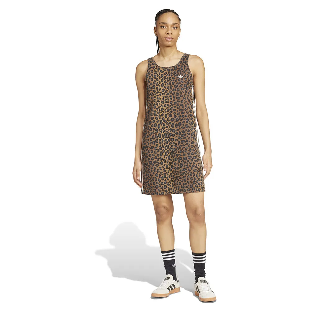 

Платье adidas Originals Denim sleeveless short, коричневый
