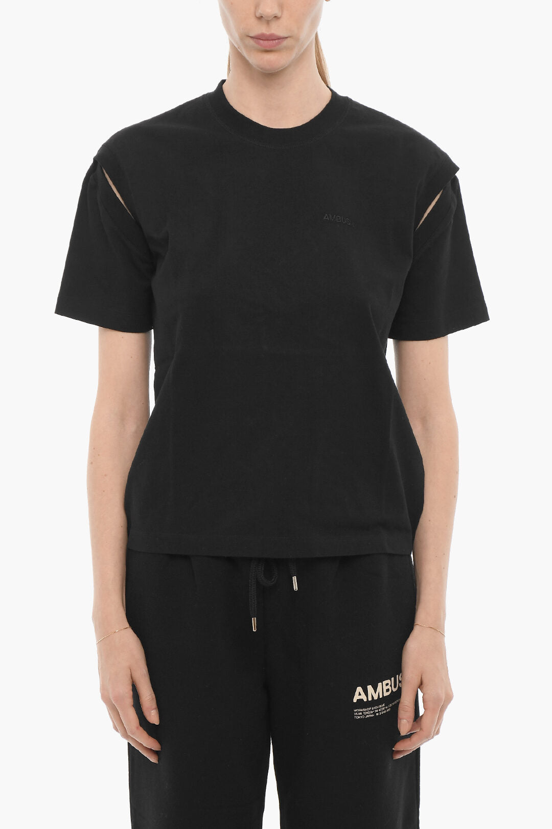 

Футболка Ambush Solid Color с круглым вырезом, черный