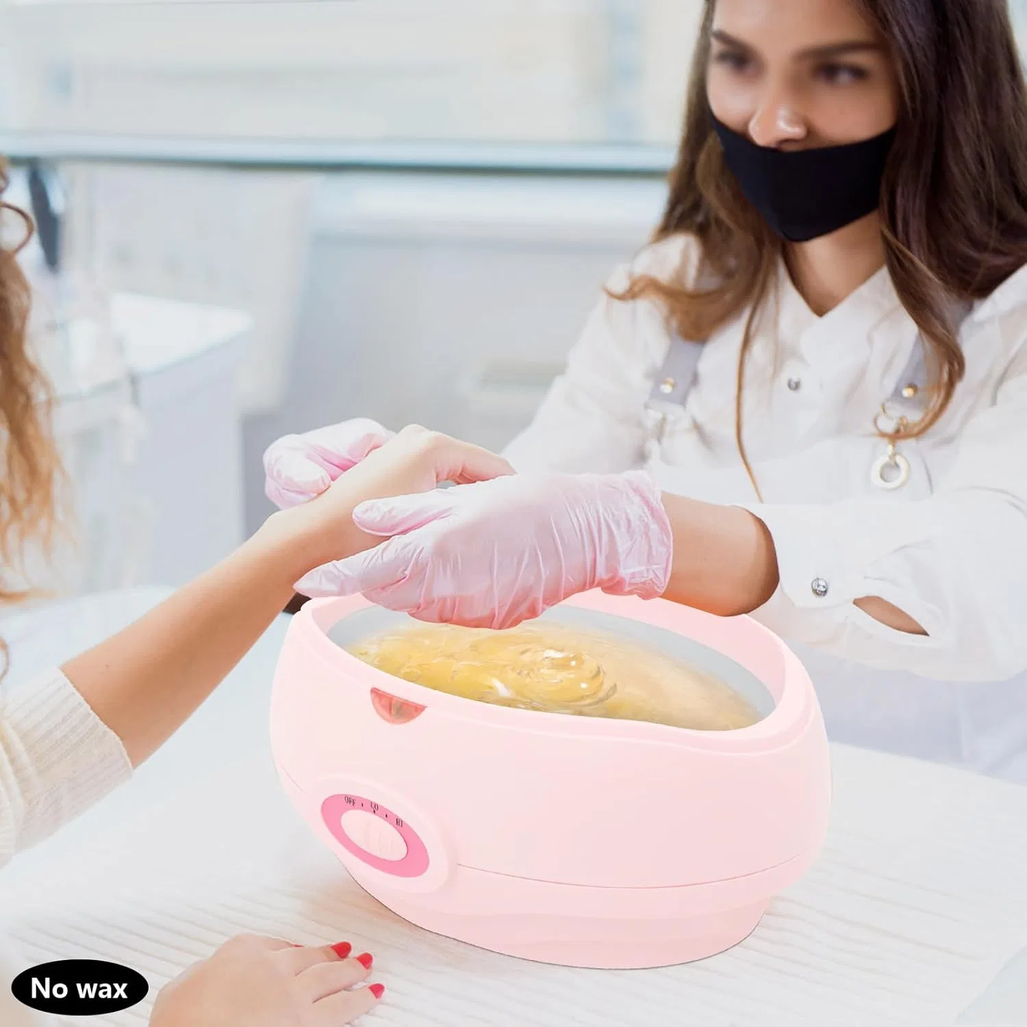 Парафиновая ванна для рук и ног объемом 4.4 л ‎Nonedangee, Pink — фото 3