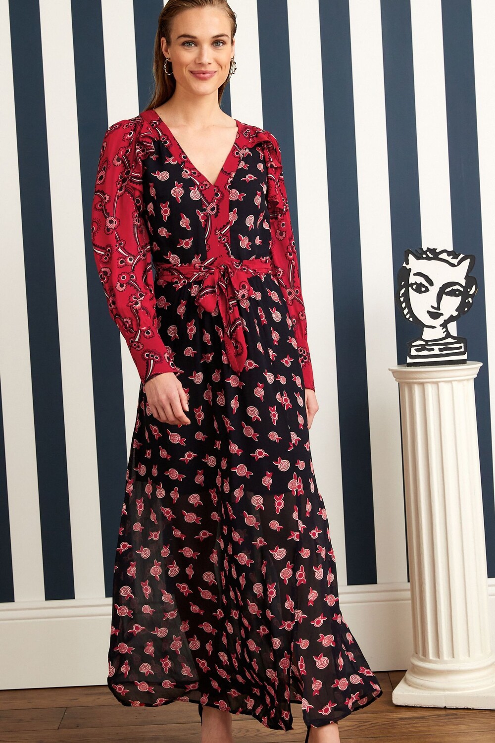 

Платье миди Celia Birtwell Next, синий