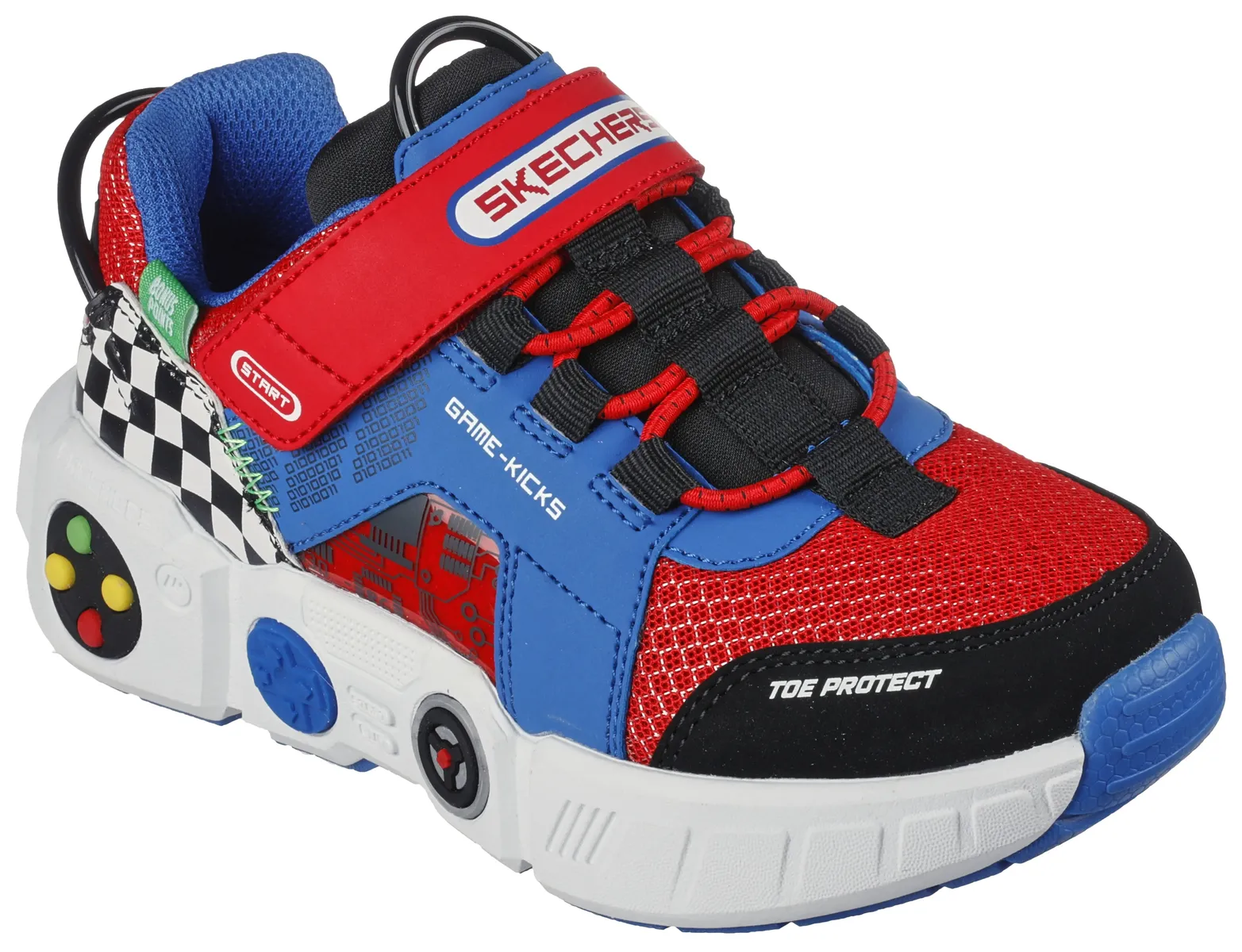 

Детские кроссовки Skechers "GAMETRONIX", с пеной с эффектом памяти с воздушным охлаждением, повседневная обувь, полуботинки, туфли на шнуровке Skechers Kids, красный