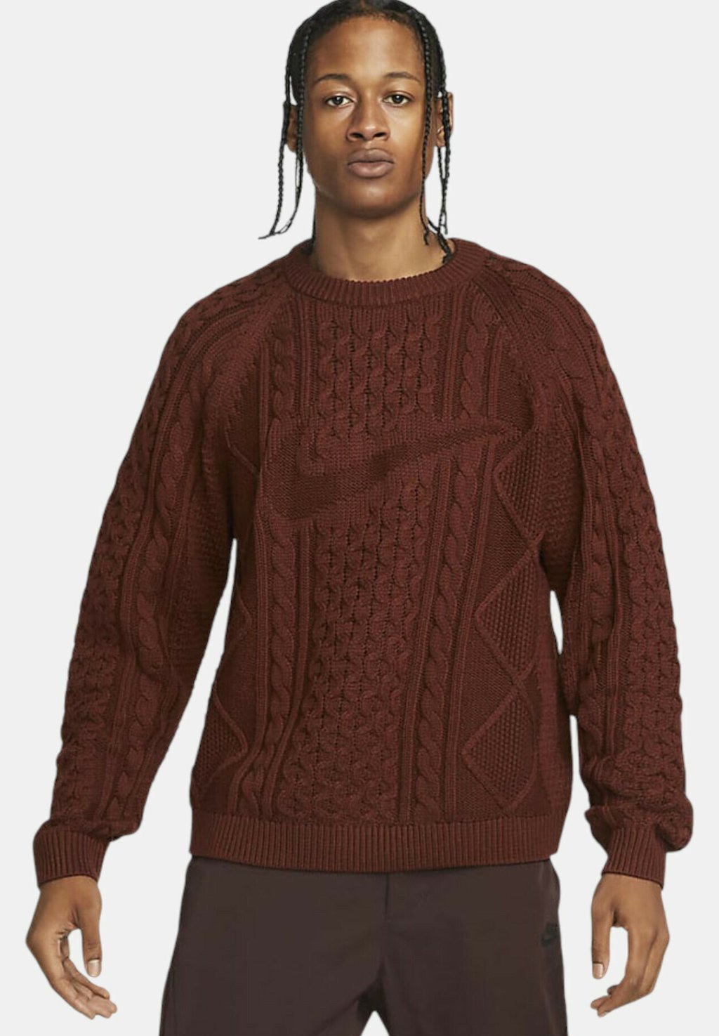 

Джемпер CABLE LS Nike Sportswear, коричневый