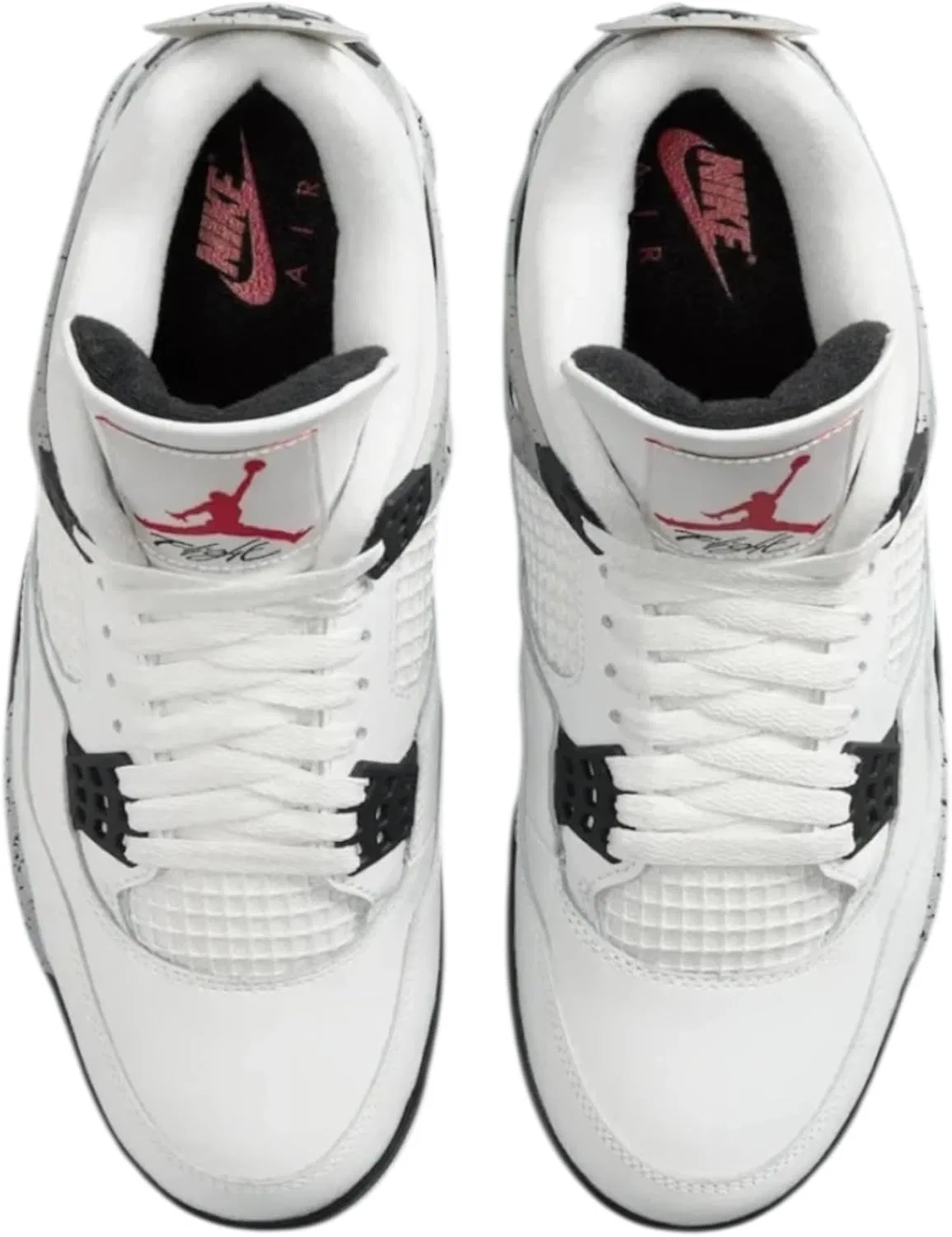Мужские кроссовки Nike Air Jordan 4, Summit White Fire Red — фото 4