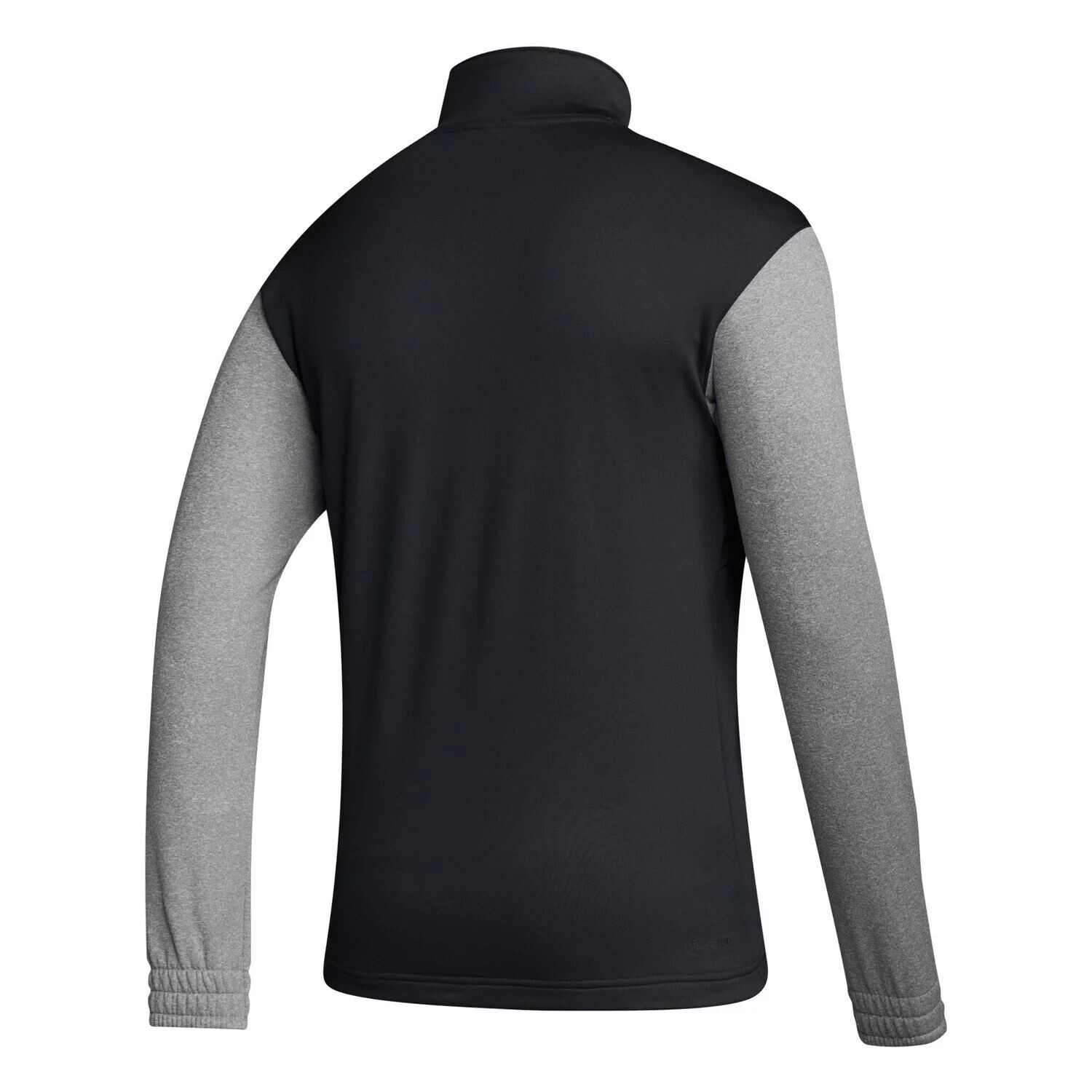 Мужская черная куртка Miami Hurricanes Team Issue AEROREADY с молнией на четверть adidas — фото 3