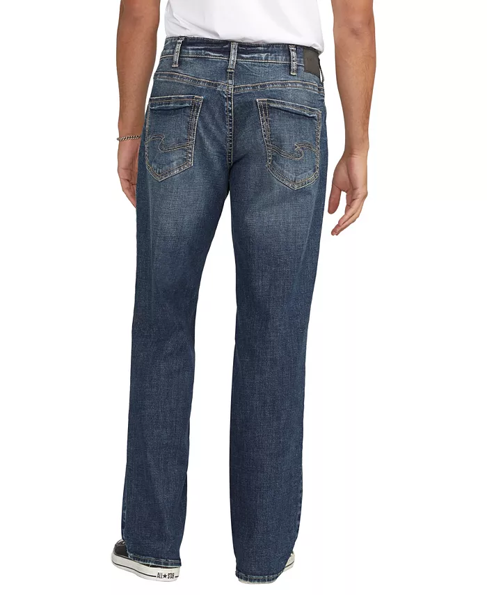 

Мужские джинсы Gordie Relaxed Fit Straight Leg Silver Jeans Co., синий