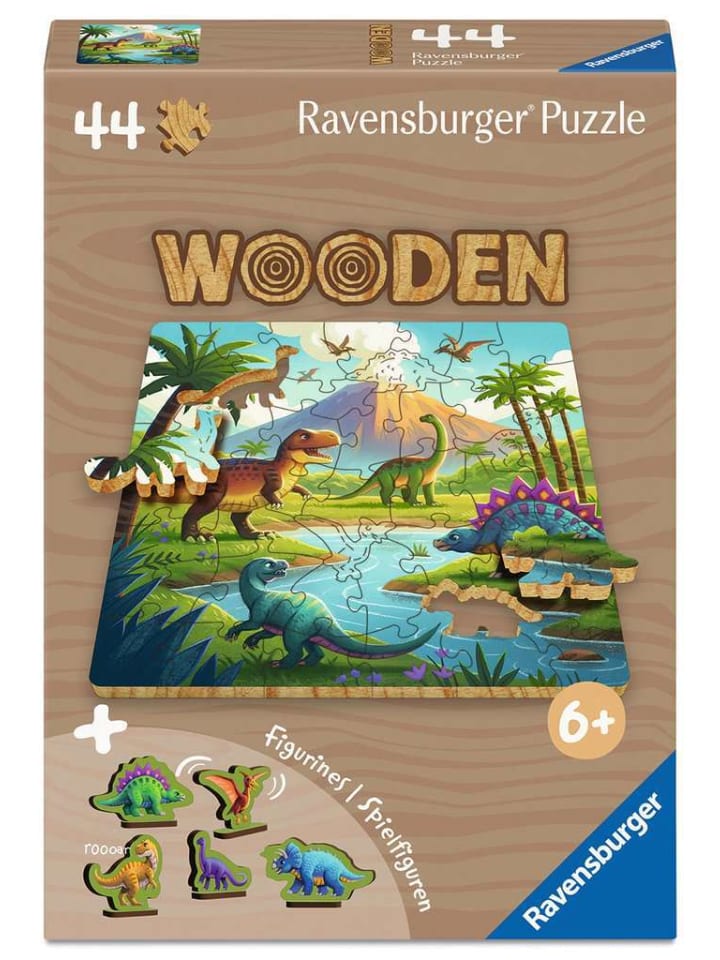 

Пазл Ravensburger, 44 детали, «Мир динозавров» в цвете