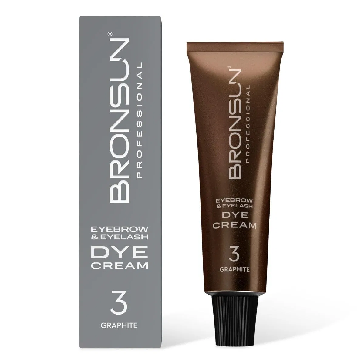 Крем-краска для ресниц и бровей «Graphite No. 3» от BRONSUN Bronsun