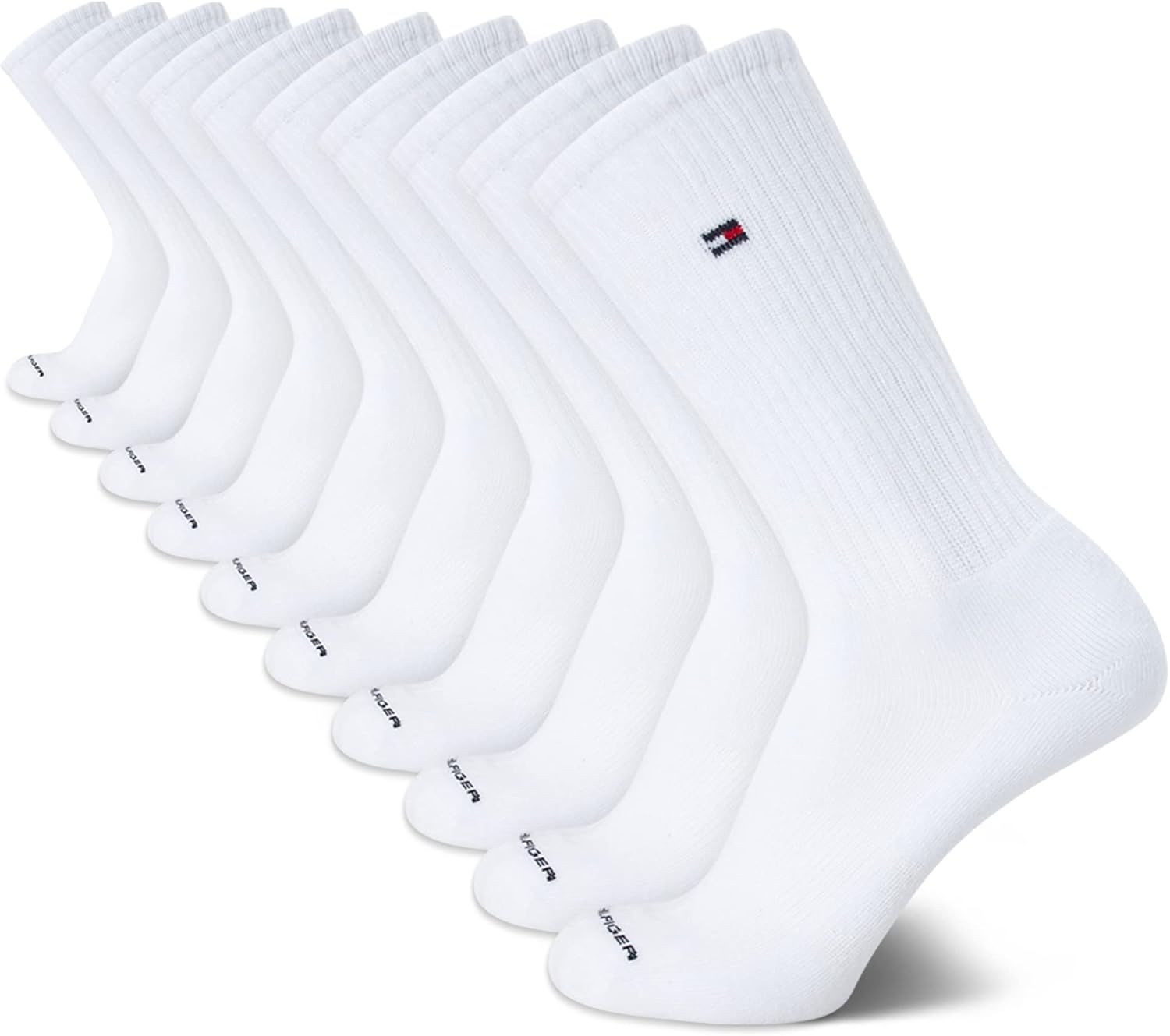 

Мужские спортивные носки Tommy Hilfiger - мягкие носки (10 шт.), Pure White