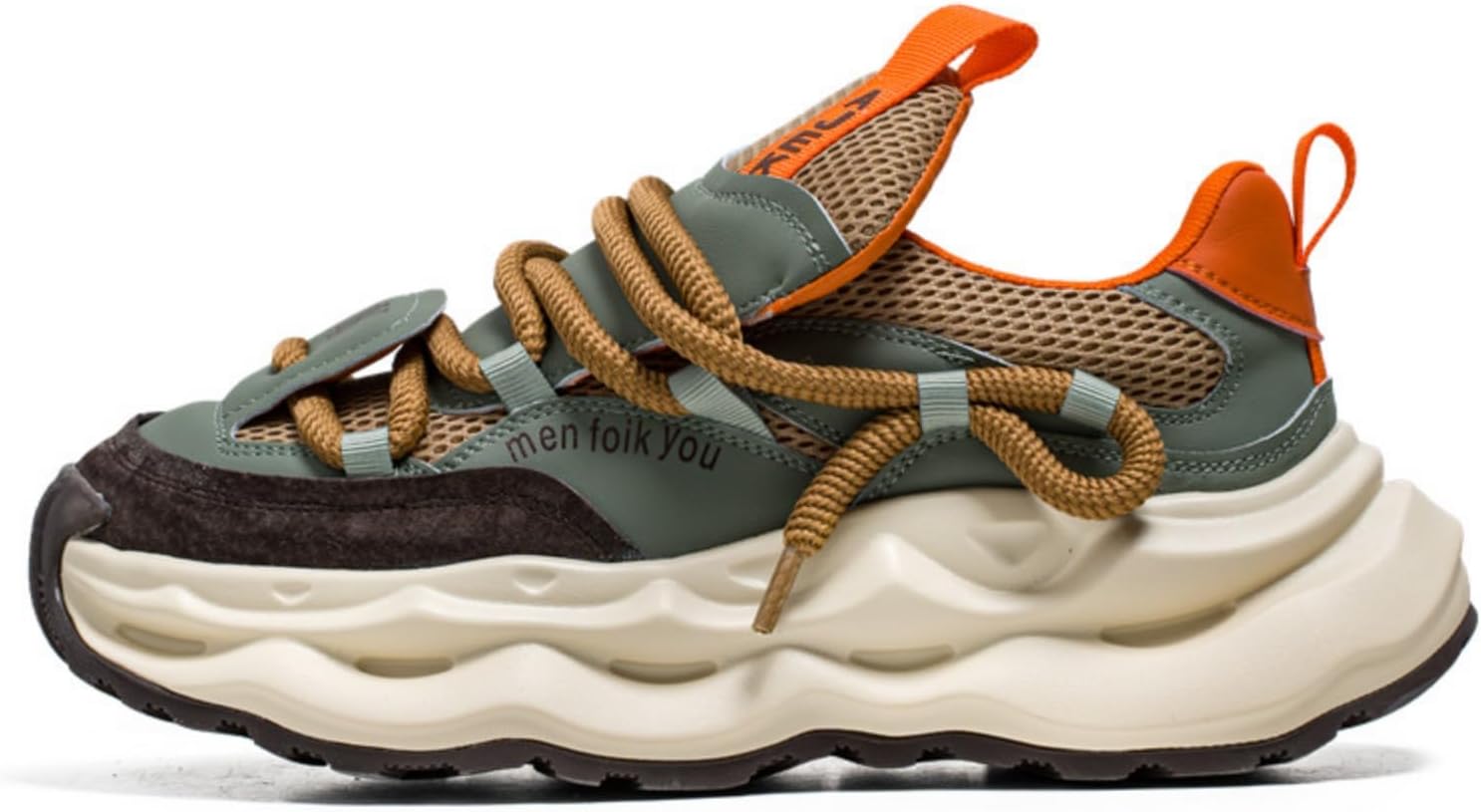 

Мужские винтажные массивные кроссовки с замшевым верхом Kpdwfms, хаки