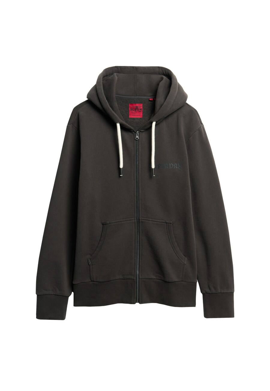 

Толстовка с капюшоном на молнии Superdry, черный