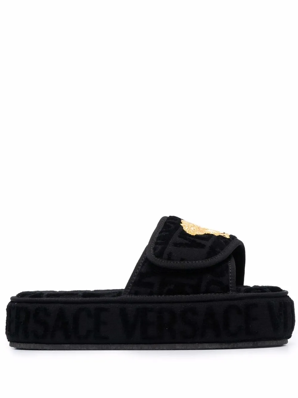 Слиперы Versace Allover, черный