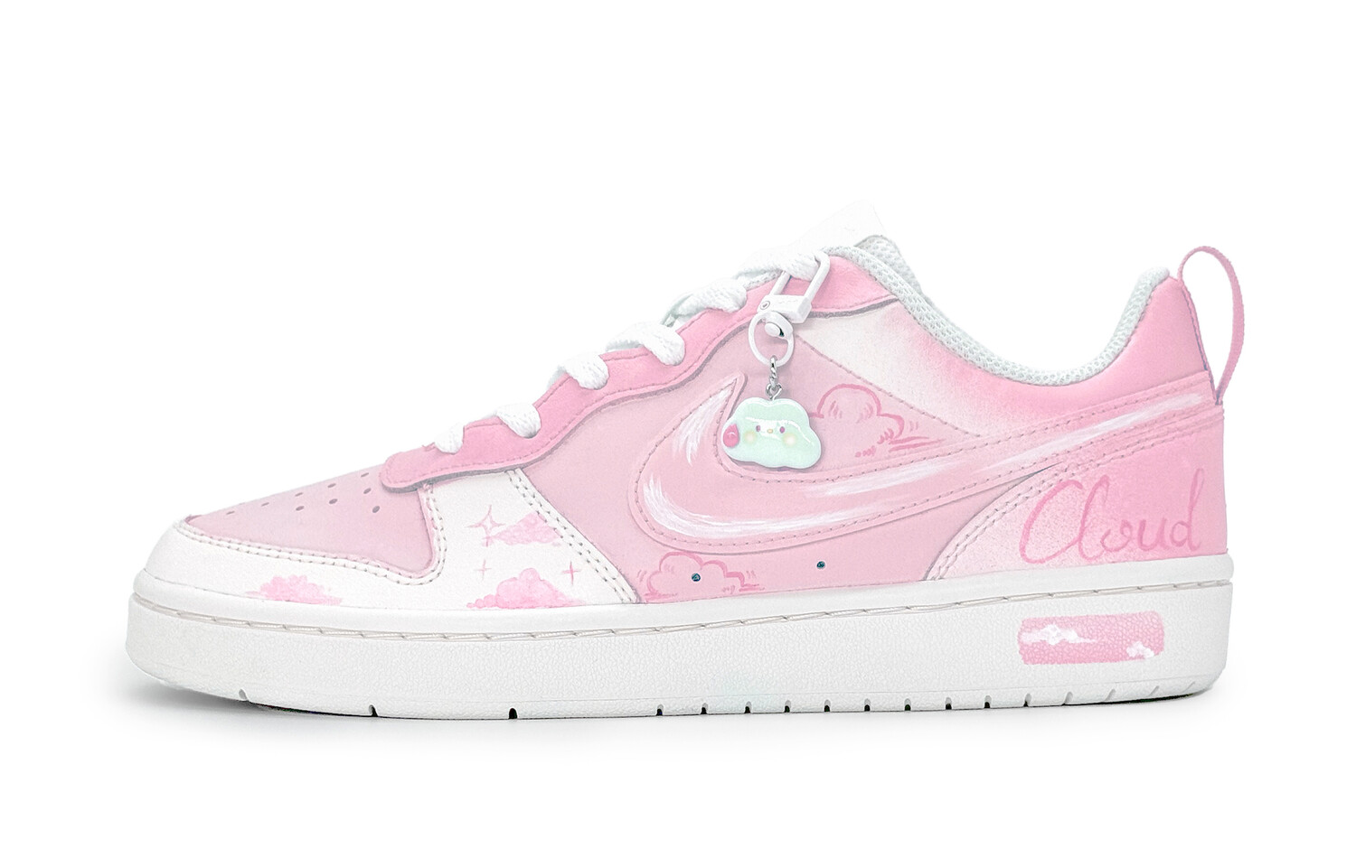 

Кроссовки Nike Court Borough Skateboard Shoes Women's Low-Top Pink, Розовый, Кроссовки Nike Court Borough Skateboard Shoes Women's Low-Top Pink