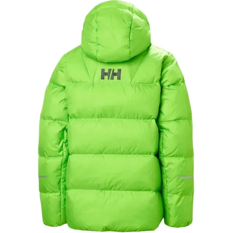 HELLY HANSEN Детская пуховая куртка зеленого цвета — фото 4