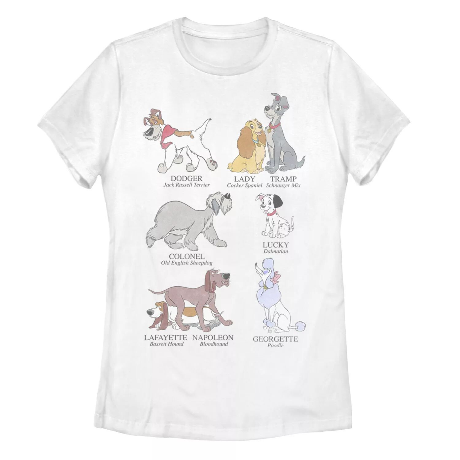 

Футболка с рисунком собак Disney's Dogs of Disney Juniors' Licensed Character