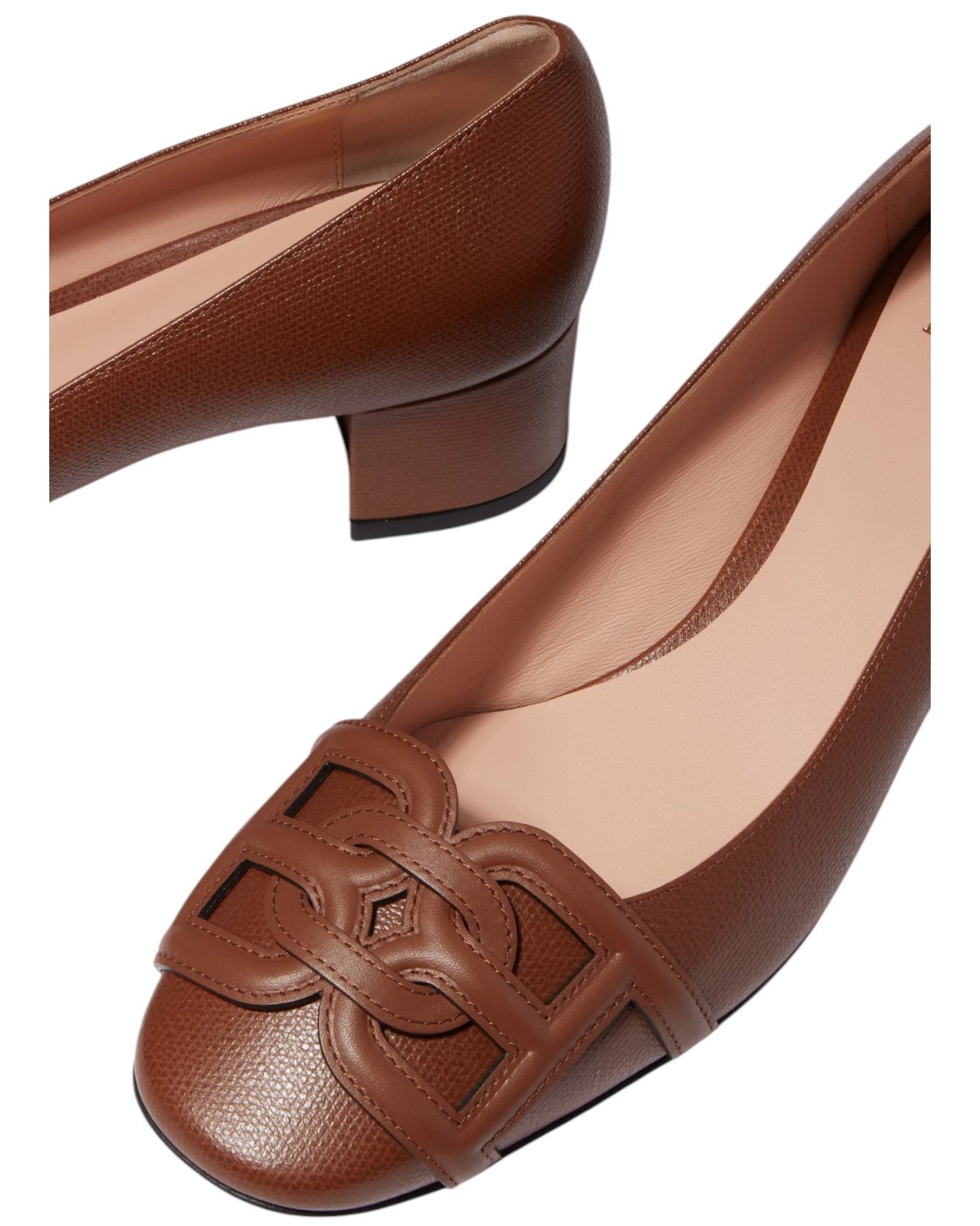 Женские туфли-лодочки Bally Pinkie 6239560 Cuero из тисненой кожи с телячьим принтом — фото 4