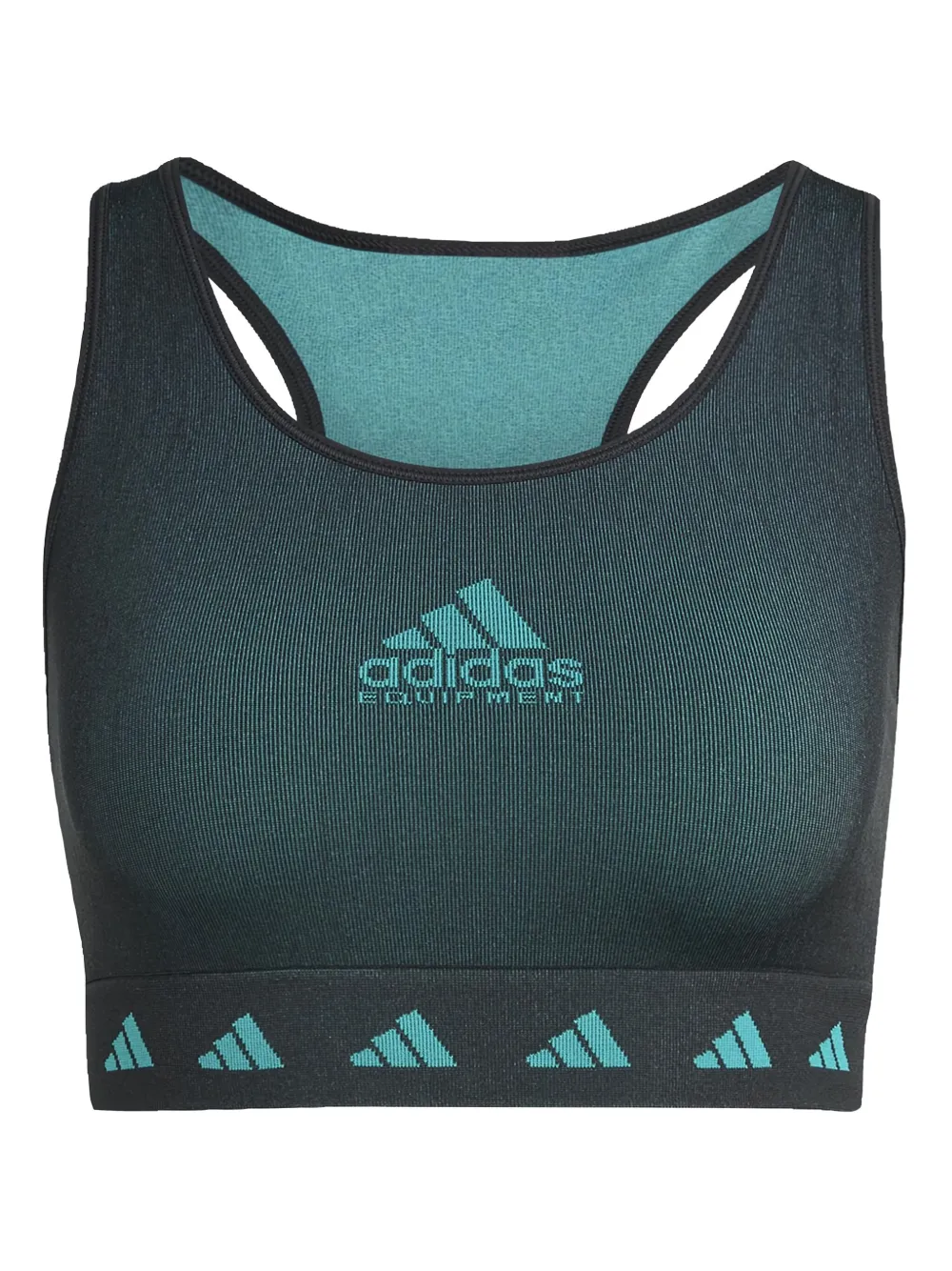 

Топ с логотипом и спинкой-борцовкой adidas, черный