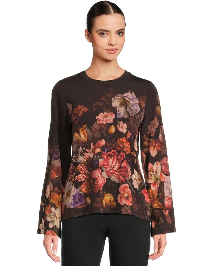 

Женская блуза Johnny Was The Janie Favorite Flare Sleeve Crew Neck, Beckett Blooms