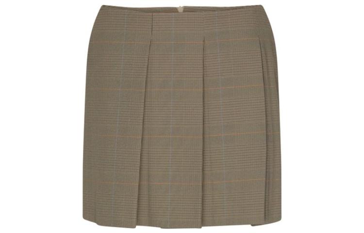 

Клетчатая плиссированная юбка SportMax, коричневый