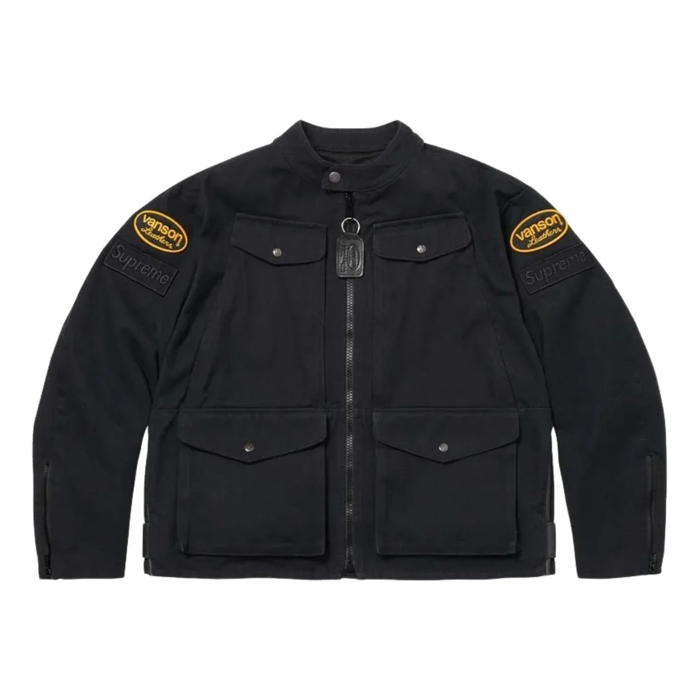 Куртка Supreme x Vanson SS26 из кожи Cordura, цвет 'Black'