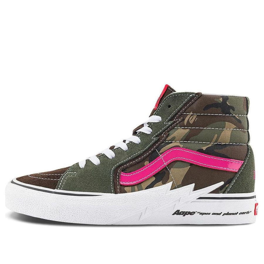 

Кроссовки Vans SK8-Hi x AAPE 'Bolt Green Camo', зеленый