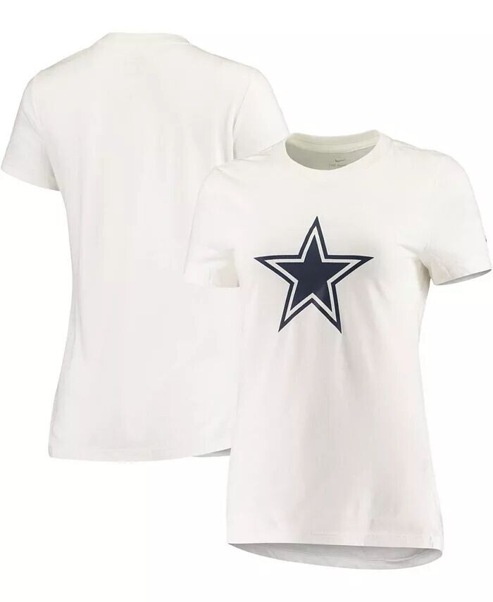

Женская белая футболка с логотипом Dallas Cowboys Essential Nike, белый