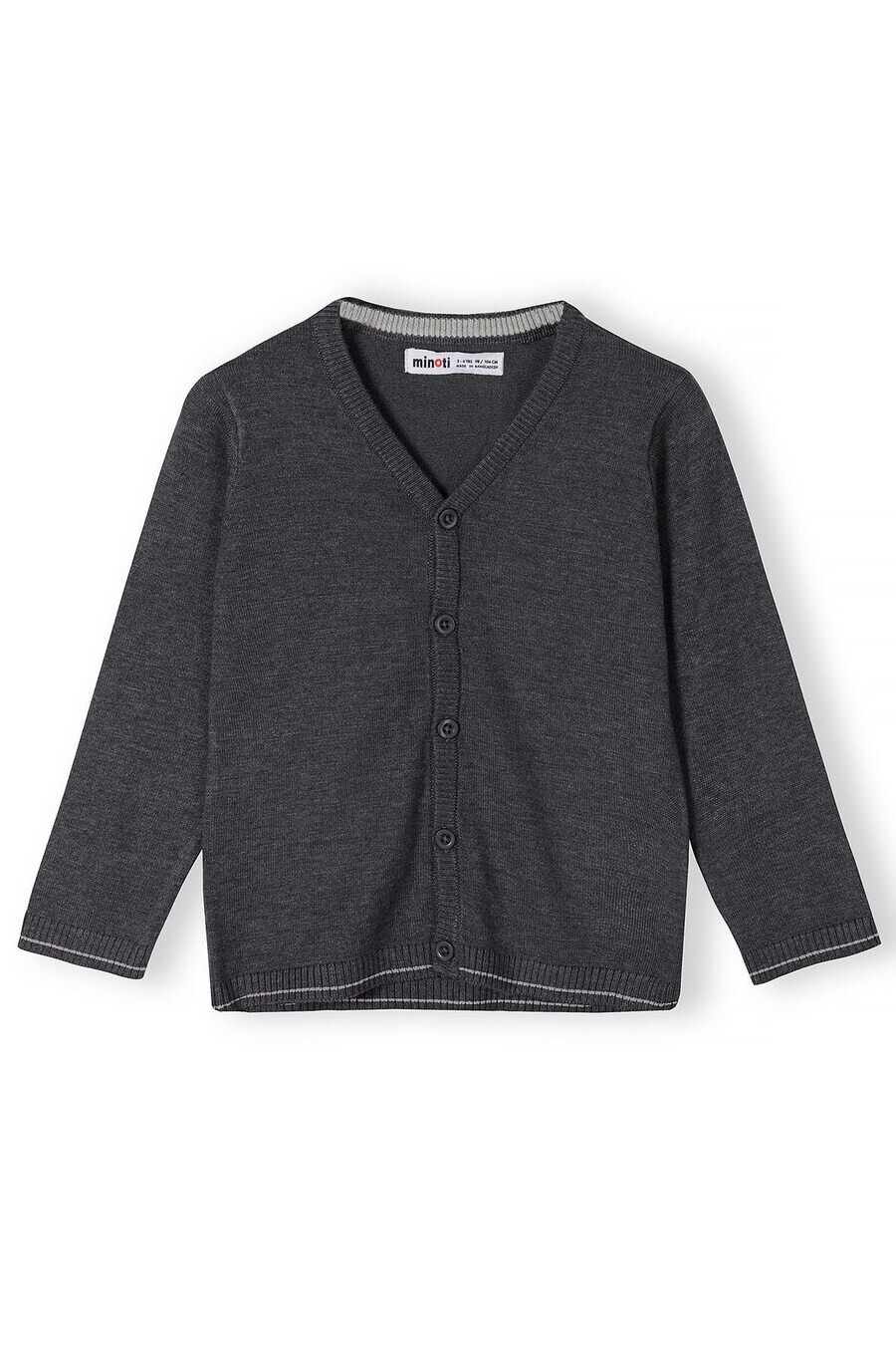 

Кардиган MINOTI Knit Cardigan, антрацит/светло-серый