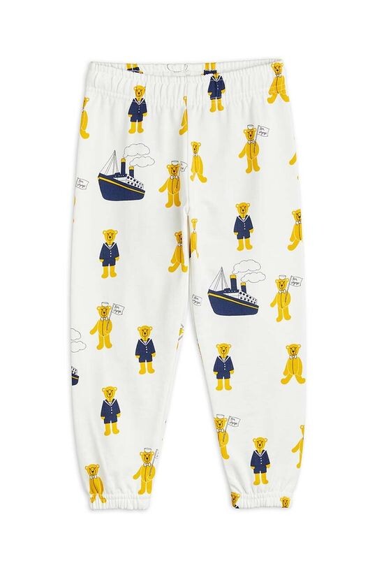 

Спортивные брюки из хлопка для мальчиков Mini Rodini, белый