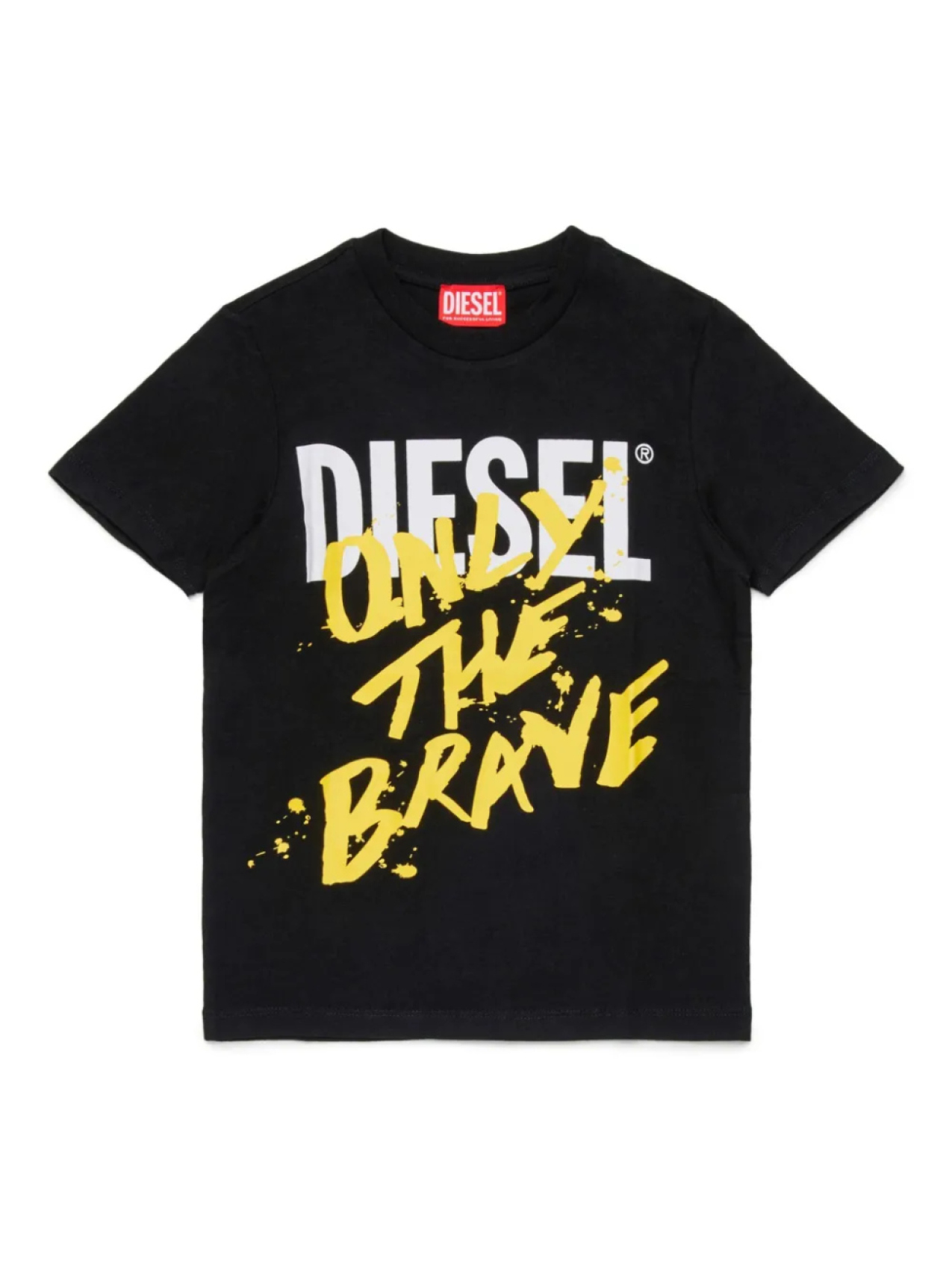 

Diesel Kids футболка Only The Brave с логотипом, черный