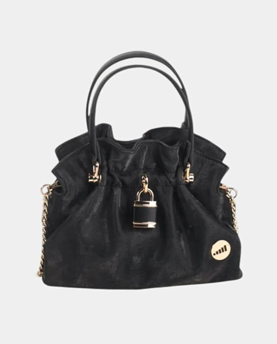 

Сумка из фактурной ткани с магнитной застежкой Застежка Volum, черный