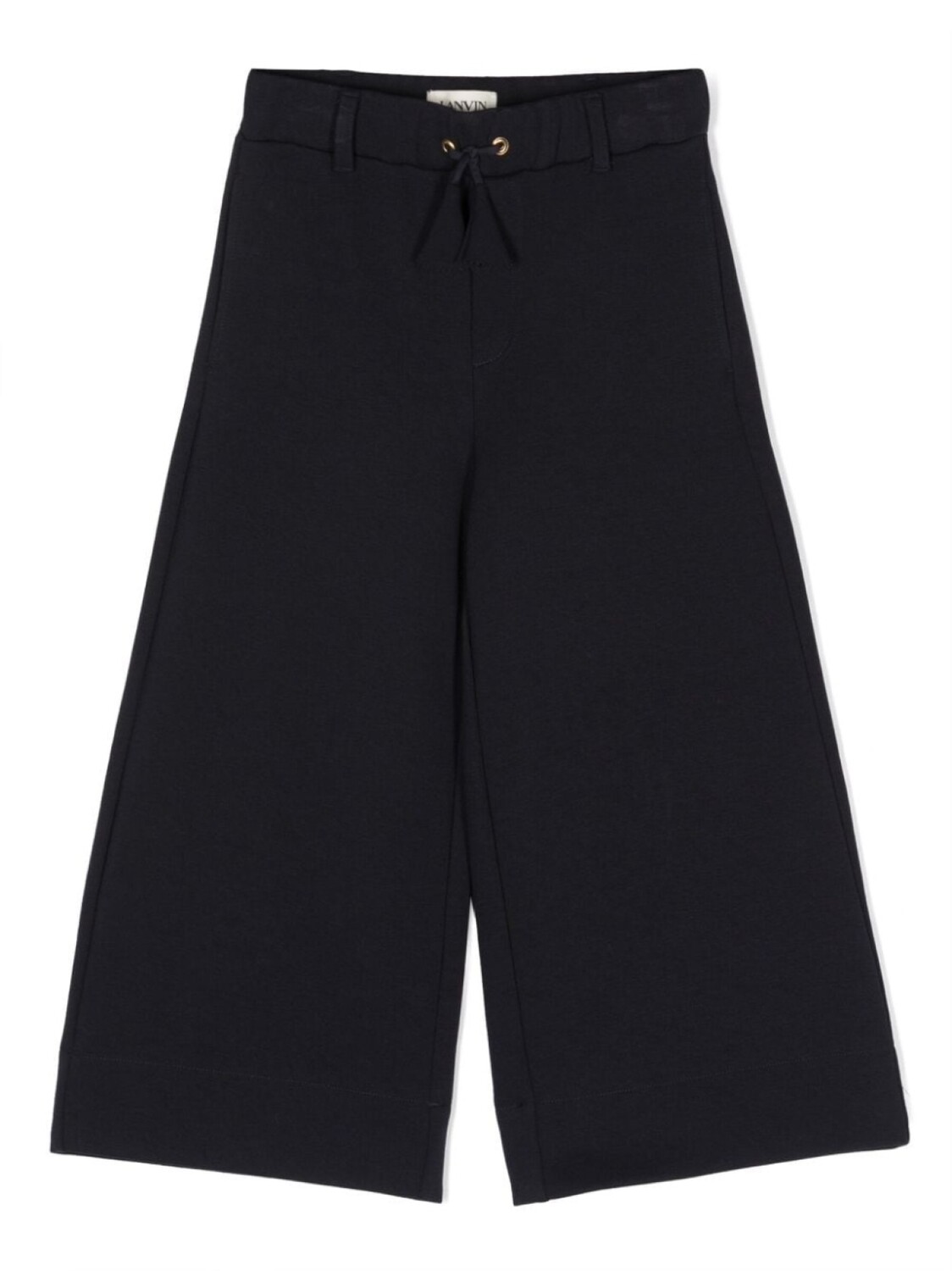 

Lanvin Enfant расклешенные брюки с вышитым логотипом, синий