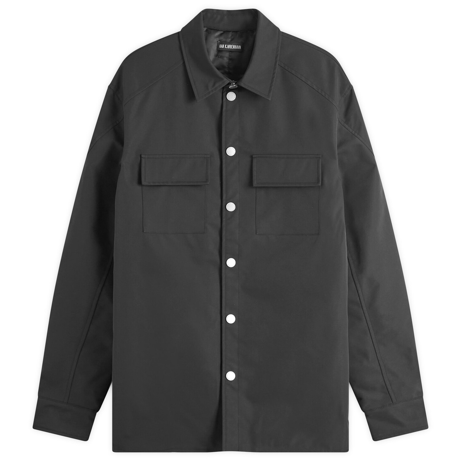 

Рубашка Han Kjobenhavn Washed Overshirt, черный