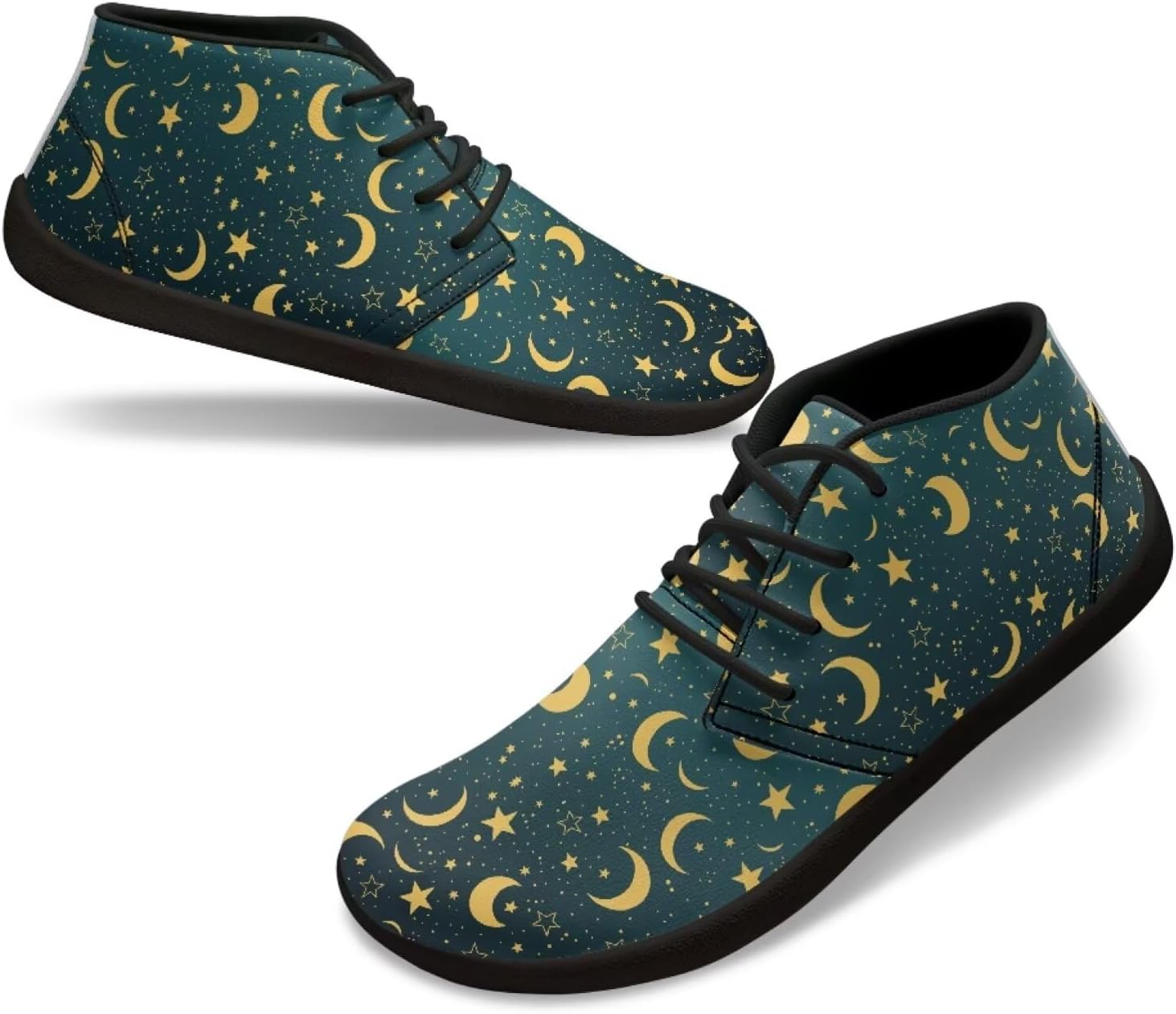 

Мужские туфли UNICEU с широкой носовой частью, босоножки, обувь с нулевым перепадом, спортивная обувь, легкие прогулочные туфли, кожаная модная обувь на каждый день, Moon Stars