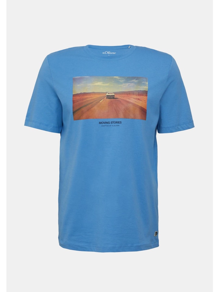 

s.Oliver Футболка 55D1 королевского синего цвета, Синий, s.Oliver Футболка 55D1 королевского синего цвета