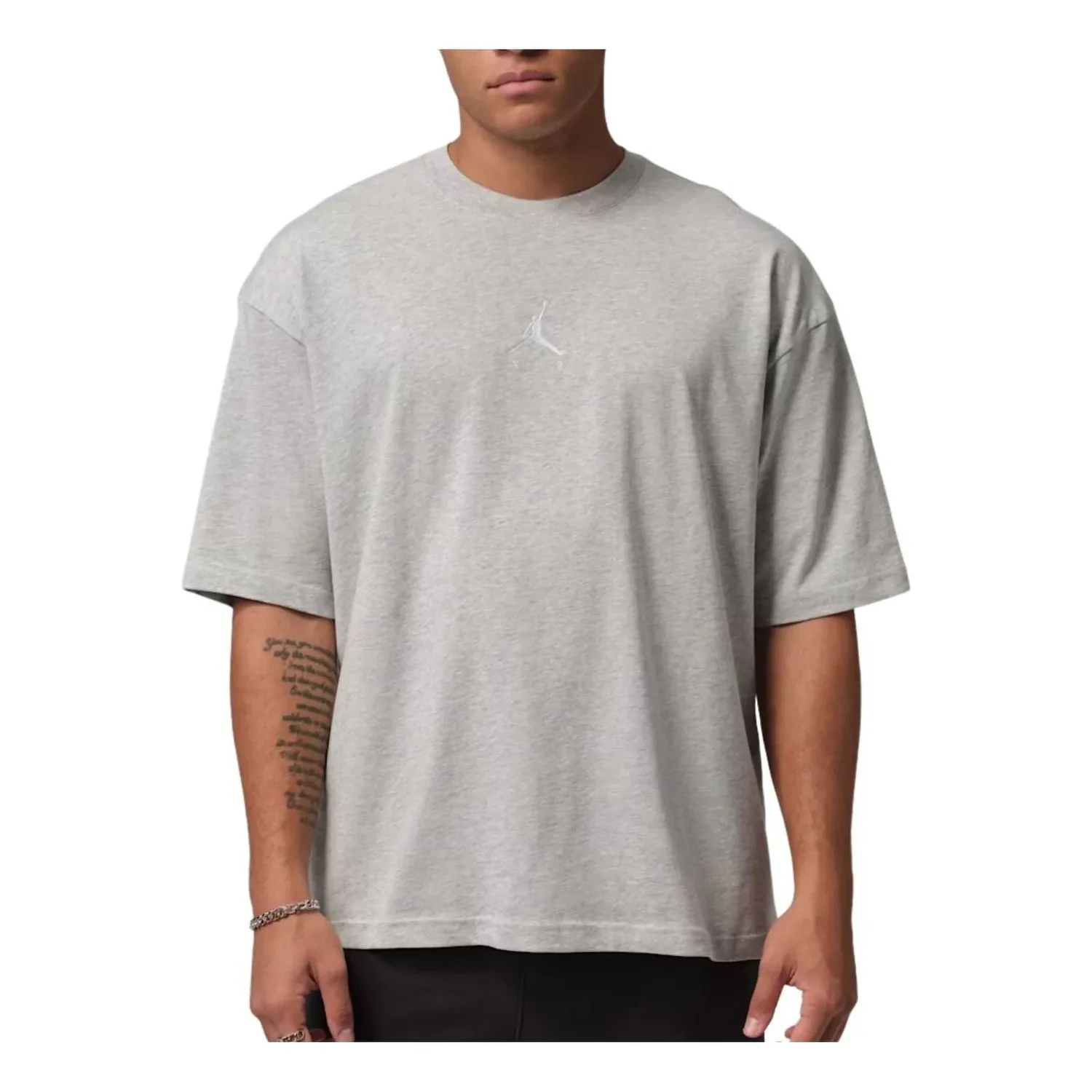 Футболка Jordan Flight Essentials Oversized 'Gray Heather White', серый