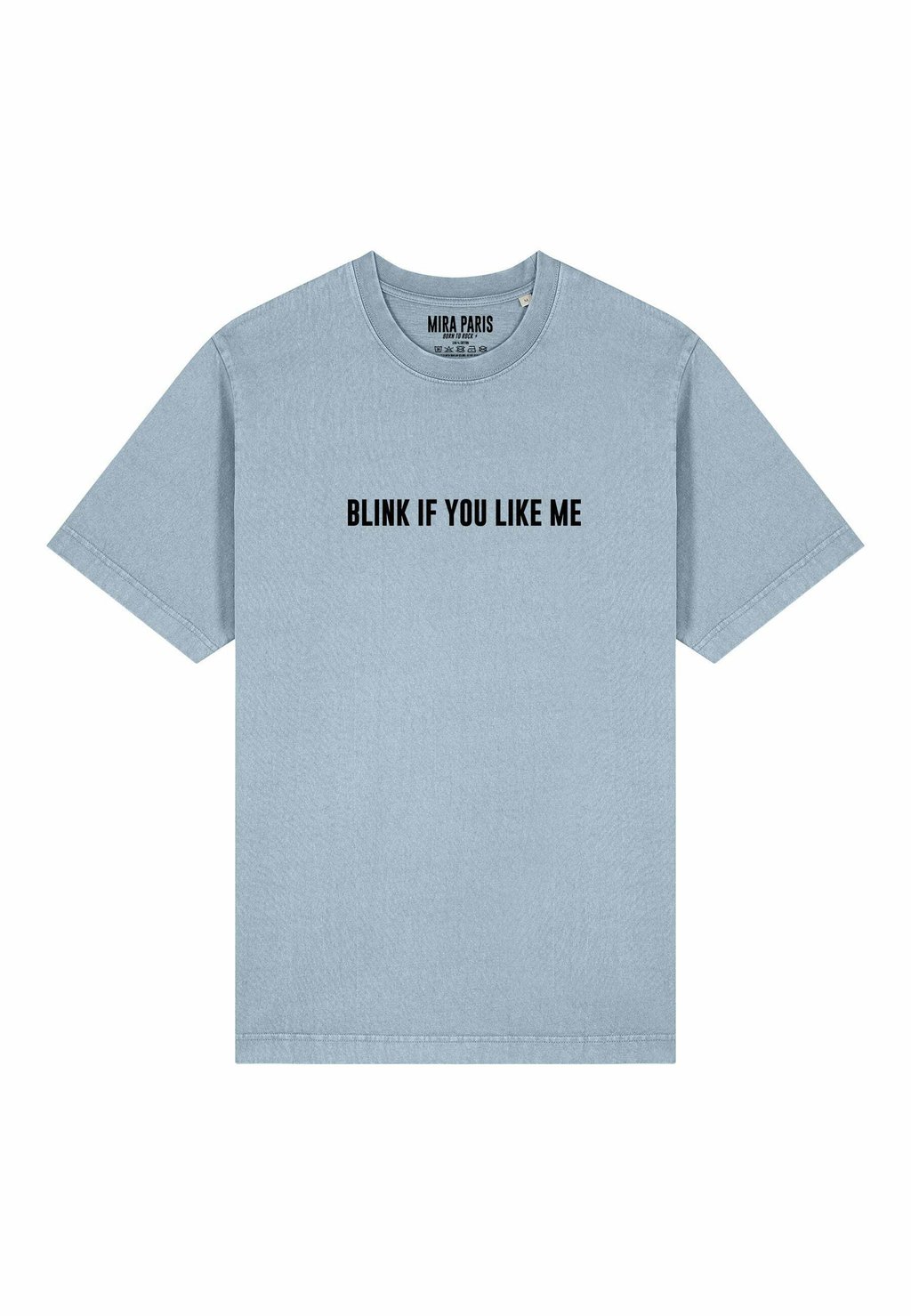 

Футболка с принтом FOLLOW YOUR HEART PRINT HEAVYWEIGHT Mira Paris, светло-голубой