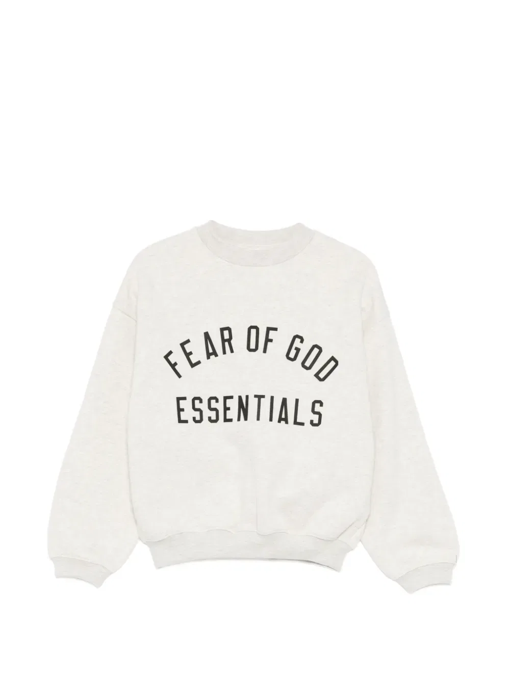 Толстовка с круглым вырезом и принтом логотипа Fear Of God Essentials Kids, серый