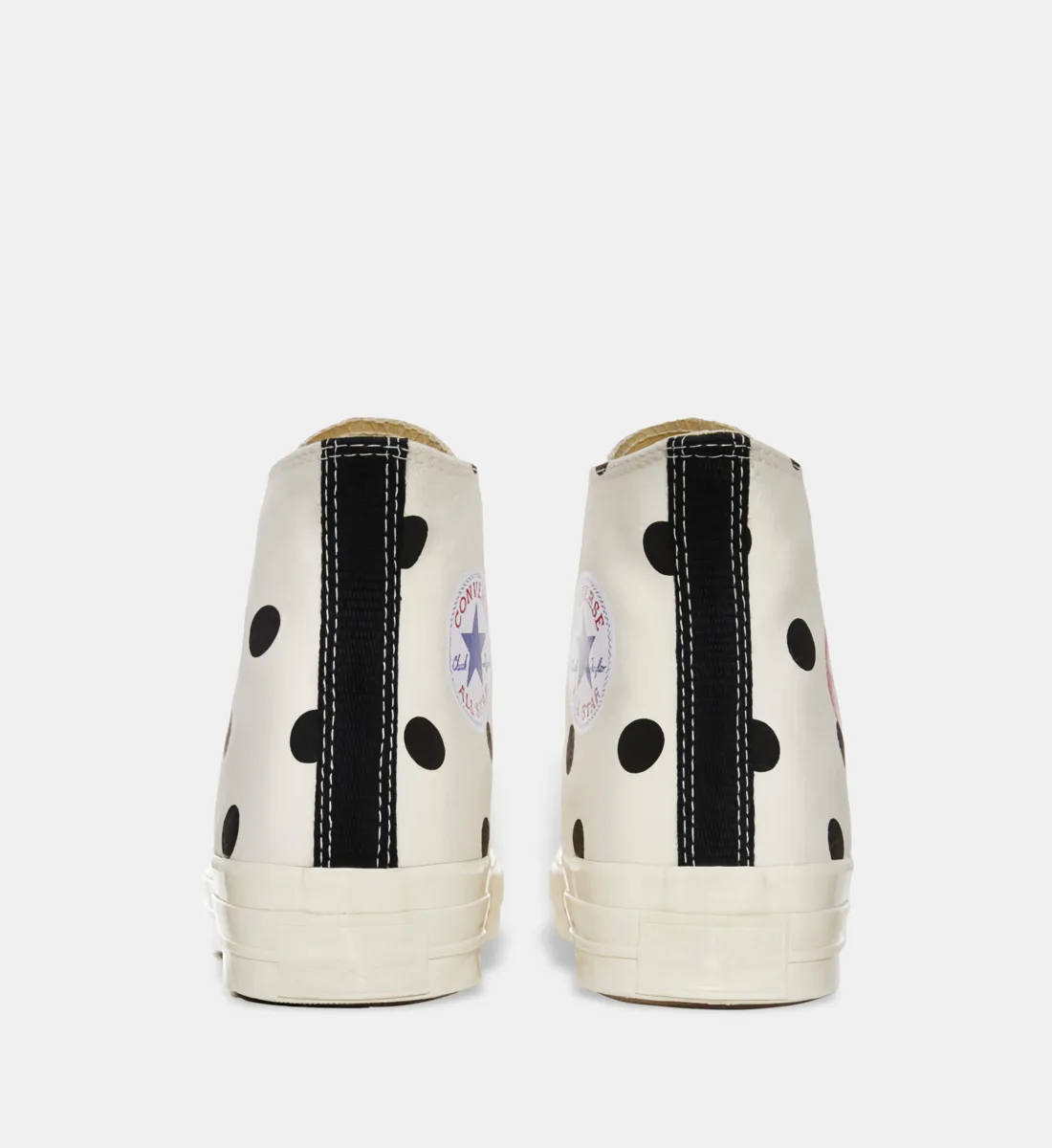 Фирменные высокие кеды из хлопка Comme Des Garçons Play, белый — фото 3
