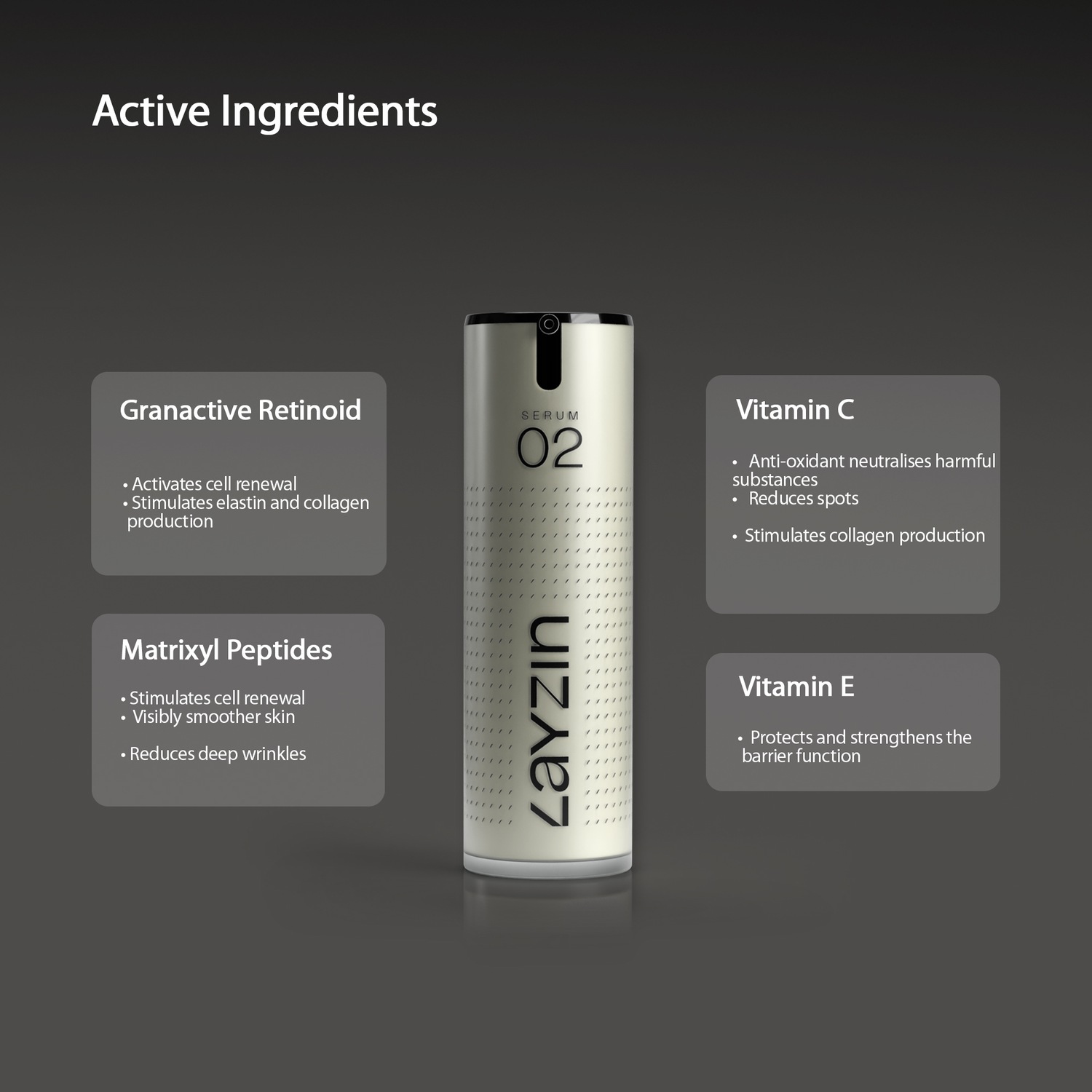 Сыворотка Layzin — Для лица anti-aging retinol serum , объем, 30 мл — фото 3
