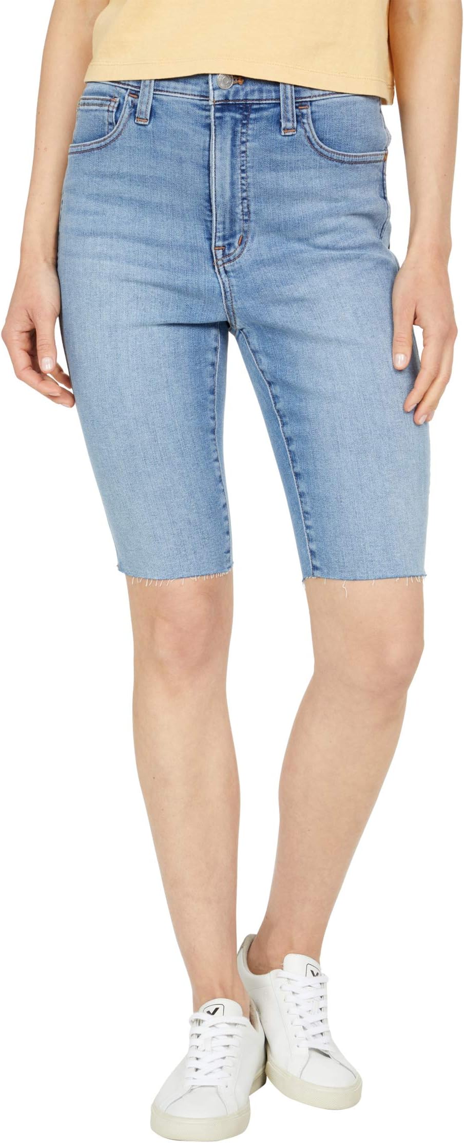 

Шорты Madewell Roadtripper Supersoft Biker Shorts in Boerum Wash, цвет Boerum Wash