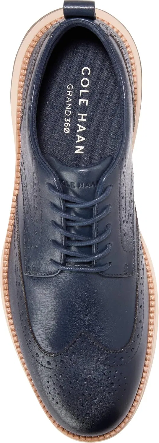 Мужские туфли Cole Haan Grand Hurrion Wingtip Oxford, Midnight Moon — фото 3