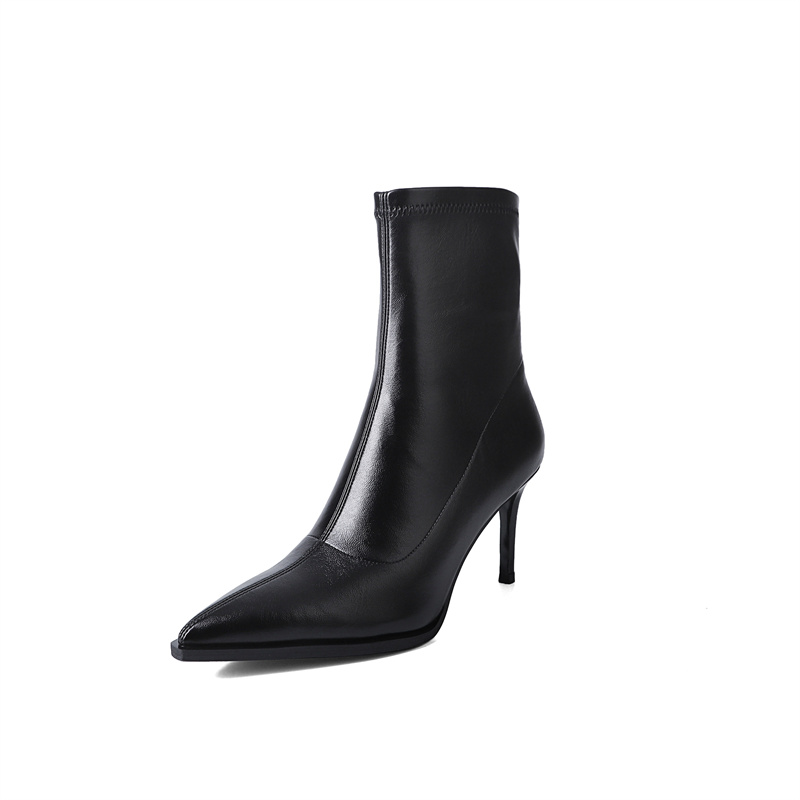 Yeezyy Reezy Черные женские ботинки с гладкой отделкой, цвет Black Smooth Finish