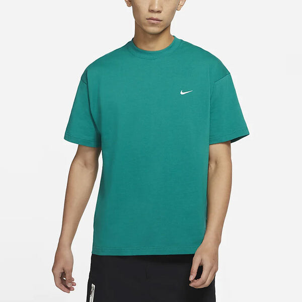 Футболка lab solo swoosh basic sports с коротким рукавом Nike, зеленый — фото 4